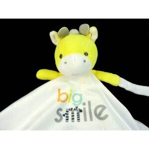Child of Mine Carter's Smile Yellow Giraffe Lovey Blanket Plush Rattle Toy